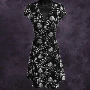 Le Chateau Floral Retro Dress